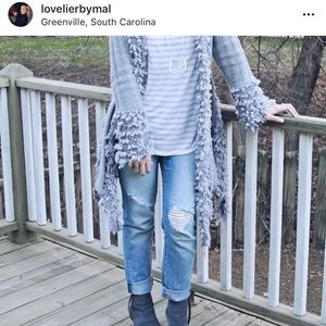 Altar’d State Grey Texture Cardigan S/M